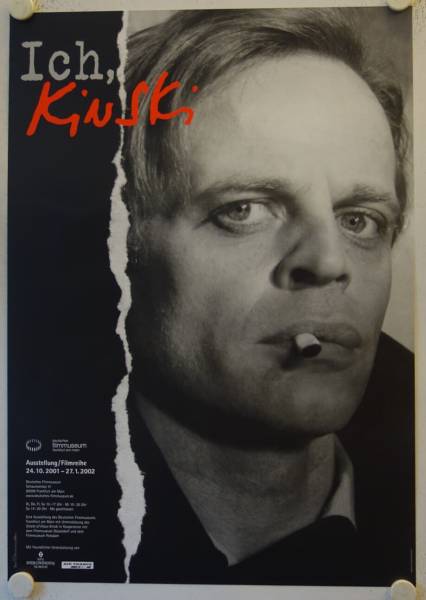 Klaus Kinski - Ich, Kinski original release german exhibition poster